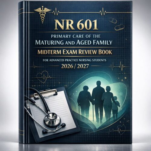 NR 601 Primary Care of the Maturing and Aged Family Midterm Exam Review Book 2026/2027
