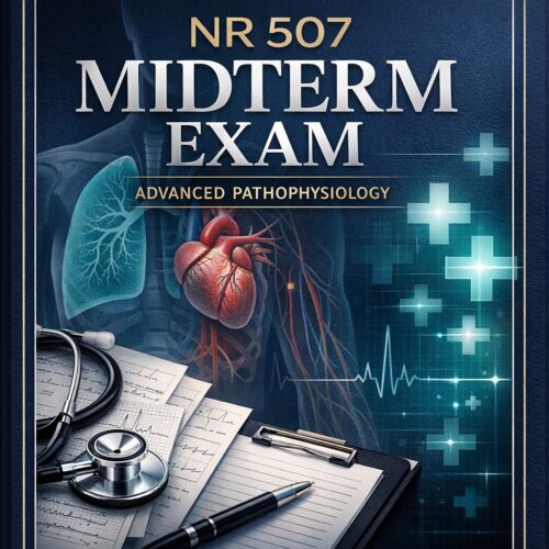 Premium book co (28) NR 507 Midterm Exam 2026/2027: Advanced Pathophysiology Study Guide & Test Bank Review