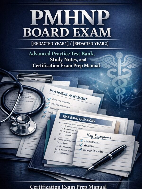 LMR Georgette PMHNP Board Exam 2026/2027 Advanced Practice Test Bank | Study Notes & Certification Prep