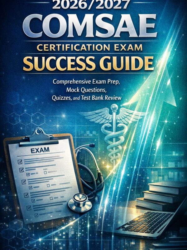 Premium dramati 2026/2027 COMSAE Certification Exam Success Guide with Mock Questions, Quizzes & Test Bank Review