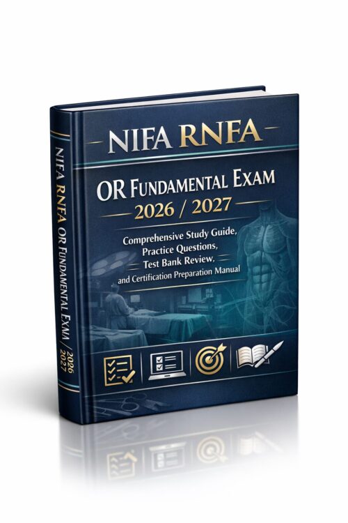 Premium hardcov (3) NIFA RNFA OR Fundamental Exam 2026/2027: Comprehensive Study Guide, Practice Questions, Test Bank Review, and Certification Preparation Manual