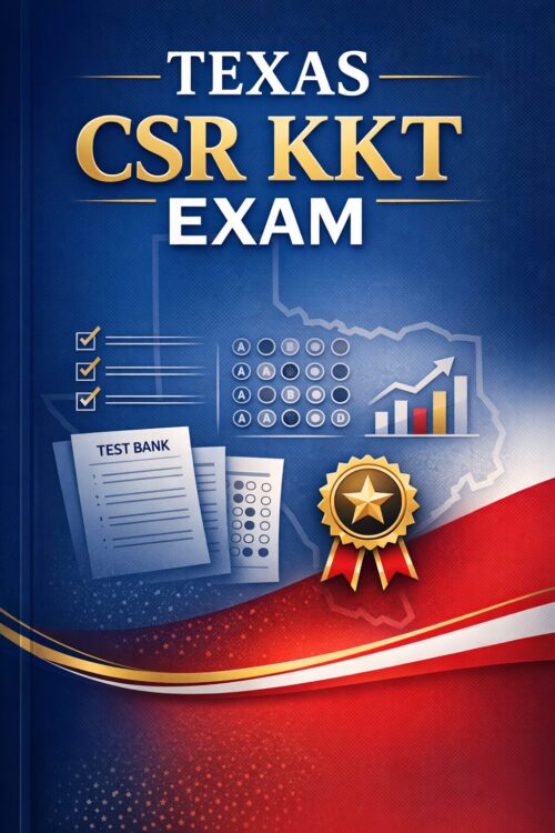 Premium vertica (12) Texas CSR KKT Exam 2026/2027 Full-Length Practice Test Bank | Structured Review for Certification Readiness