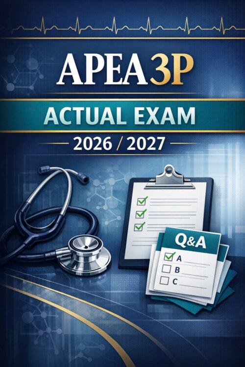 Premium vertica (14) APEA 3P Actual Exam 2026/2027 Full-Length Practice Questions, Rationales, Clinical Decision-Making
