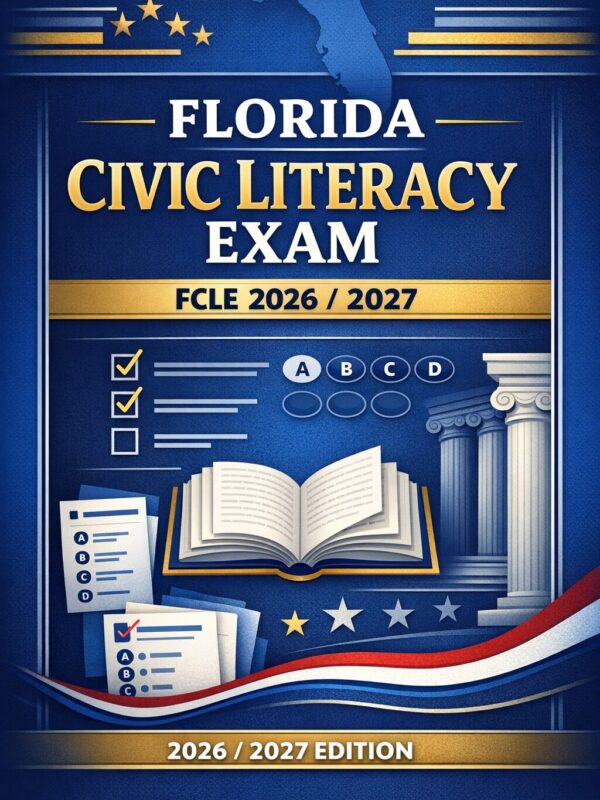 Premium vertica (18) Florida Civic Literacy Exam (FCLE) 2026/2027 Full-Length Practice Questions | Answer Explanations & Study Workbook