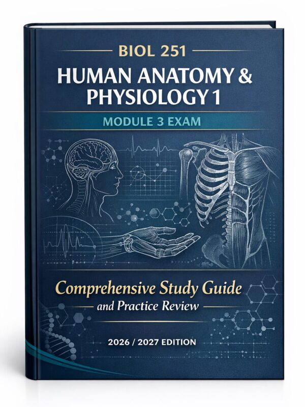 Premium vertica (3) BIOL 251 Human Anatomy & Physiology 1 Module 3 Exam Comprehensive Study Guide 2026/2027 | Practice Review
