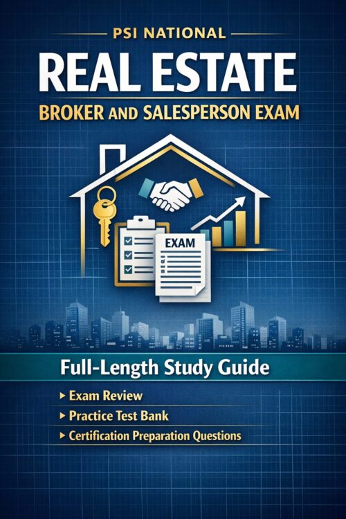 Premium vertica (30) PSI National Real Estate Broker and Salesperson Exam 2026/2027 Full-Length Study Guide, Practice Test Bank