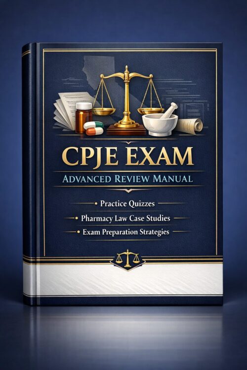 CPJE Exam California Pharmacy Jurisprudence Exam New 2026/2027 Advanced Review Manual | Practice Quizzes & Case Studies