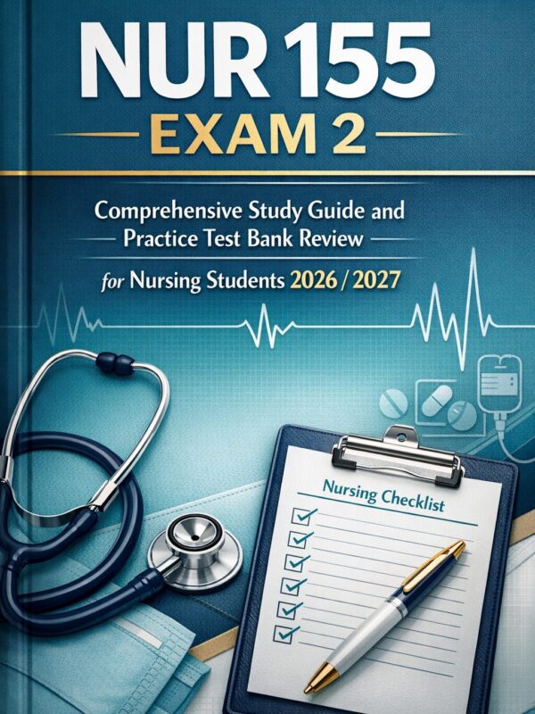 Premium vertica (45) NUR 155 Exam 2 Comprehensive Study Guide and Practice Test Bank Review 2026/2027