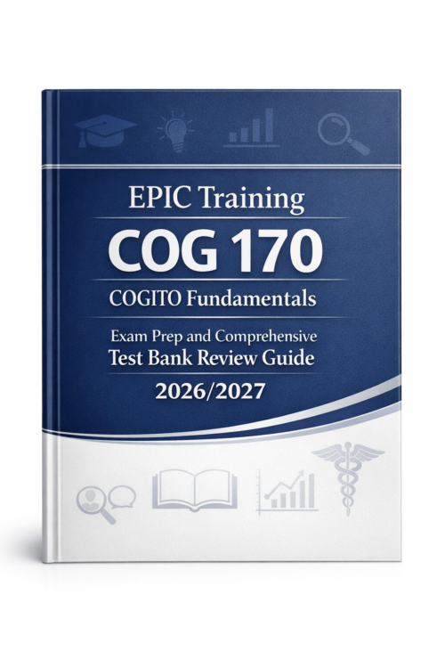 EPIC Training COG 170 COGITO Fundamentals Exam