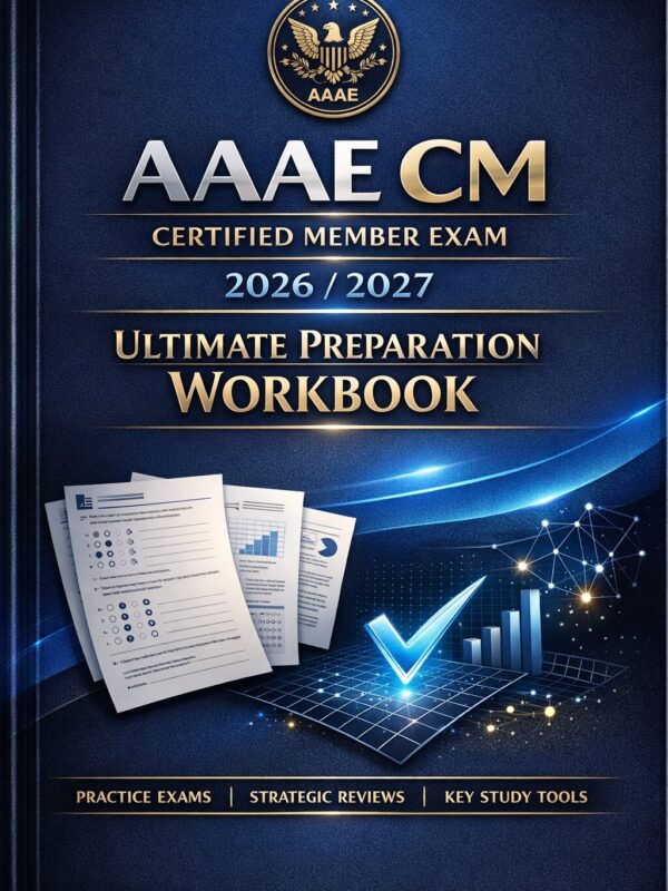 Professional bo (10) AAAE CM Certified Member Exam 2026/2027 Ultimate Preparation Workbook | Practice Exams and Study Strategies