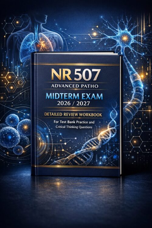 NR 507 Advanced Patho Midterm Exam 2026/2027 | Detailed Review Workbook with Test Bank Practice