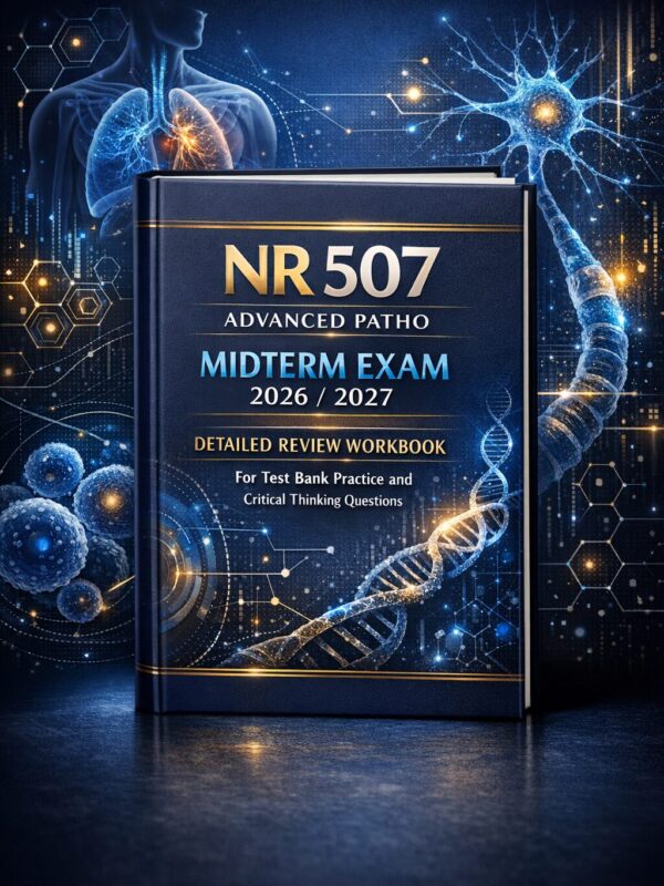 Professional bo (17) NR 507 Advanced Patho Midterm Exam 2026/2027 | Detailed Review Workbook with Test Bank Practice