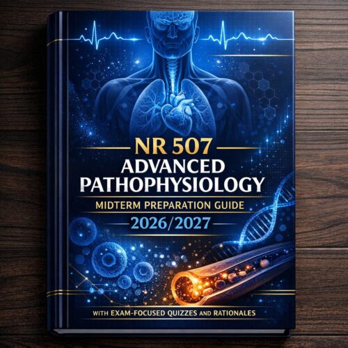 NR 507 Advanced Pathophysiology Midterm Preparation Guide 2026/2027: Exam-Focused Quizzes and Rationales