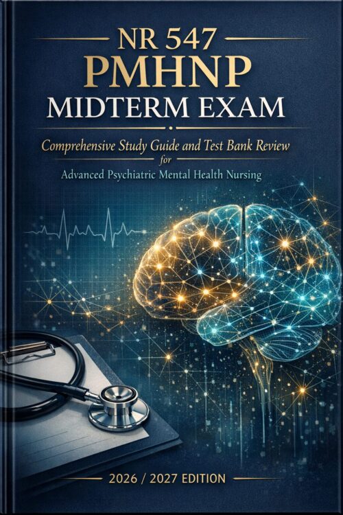 NR 547 PMHNP Midterm Exam Comprehensive Study Guide and Test Bank Review for Advanced Psychiatric Mental Health Nursing 2026/2027