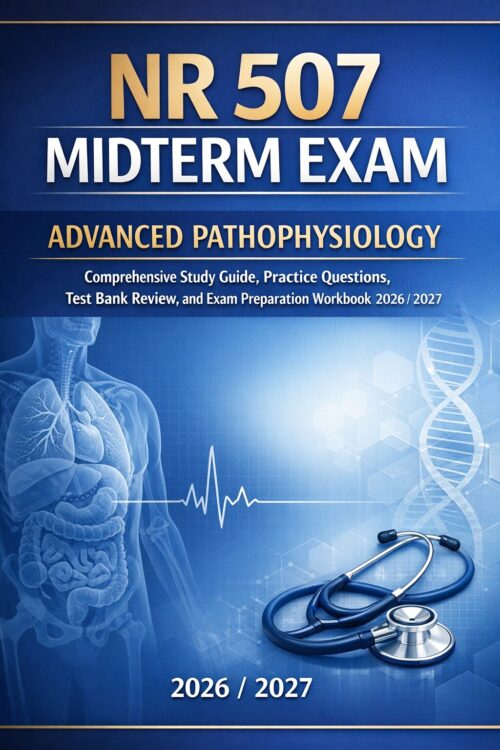 Professional bo (28) NR 507 Midterm Exam 2026/2027: Advanced Pathophysiology Study Guide & Test Bank Review