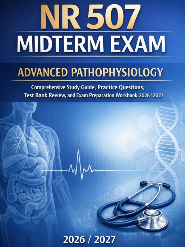 Professional bo (28) NR 507 Midterm Exam 2026/2027: Advanced Pathophysiology Study Guide & Test Bank Review