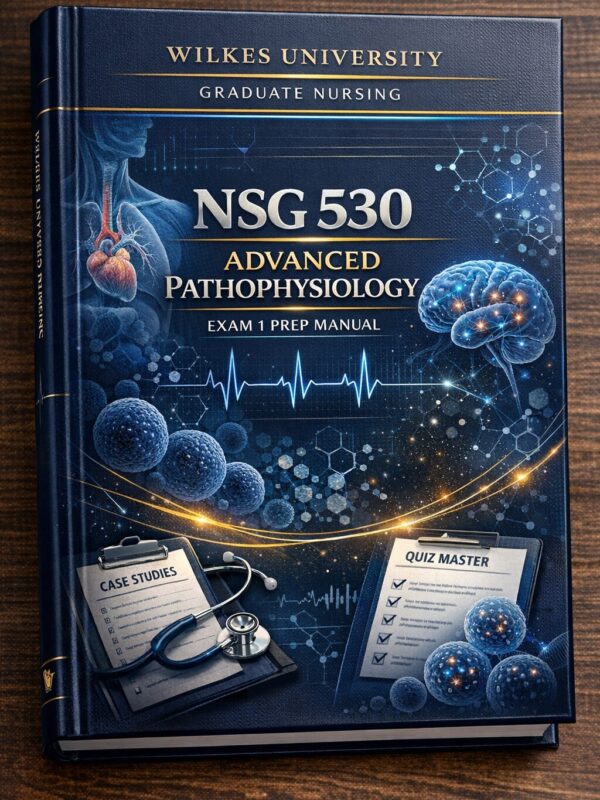 Wilkes University Graduate Nursing NSG 530 Advanced Pathophysiology Exam 1 Prep Manual