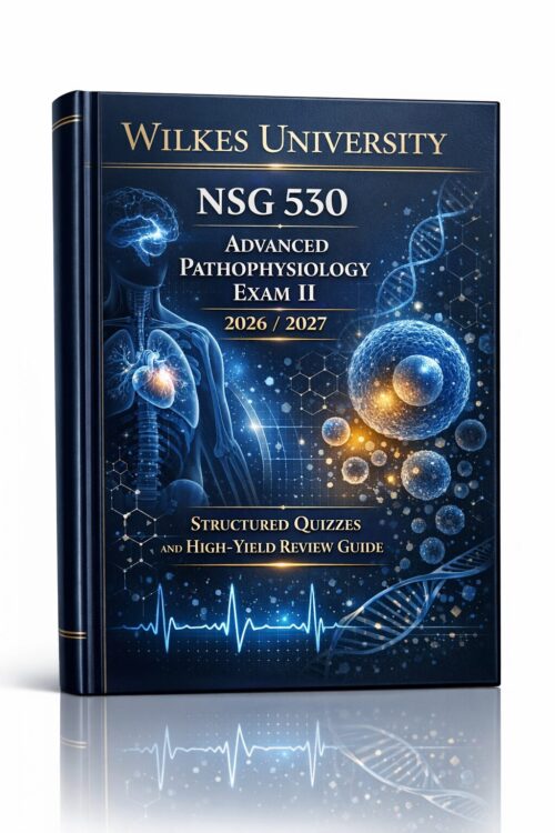 Wilkes University NSG 530 Advanced Pathophysiology Exam II 2026/2027 | High-Yield Review Guide