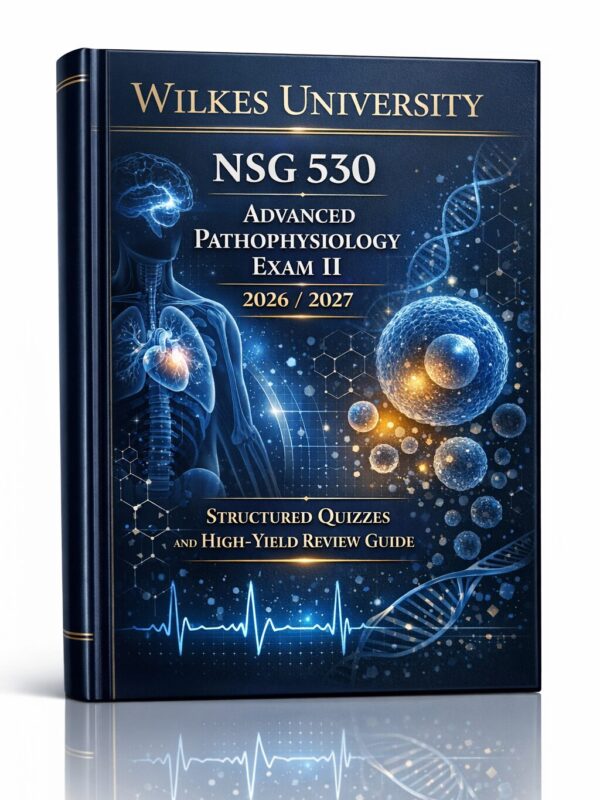 Wilkes University NSG 530 Advanced Pathophysiology Exam II 2026/2027 | High-Yield Review Guide