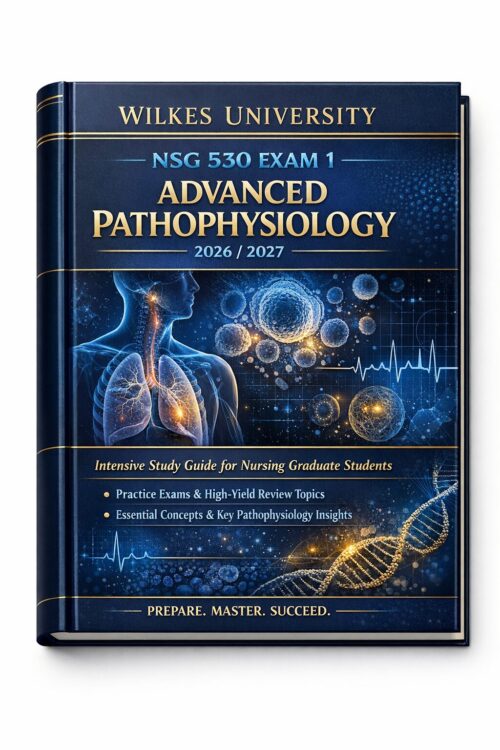 Wilkes University NSG 530 Exam 1 Advanced Pathophysiology 2026/2027 | Intensive Study Guide