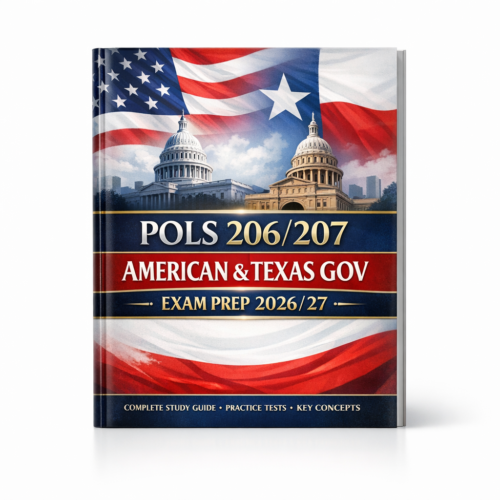 POLS 206/207 American & Texas Gov Exam Prep 2026/27
