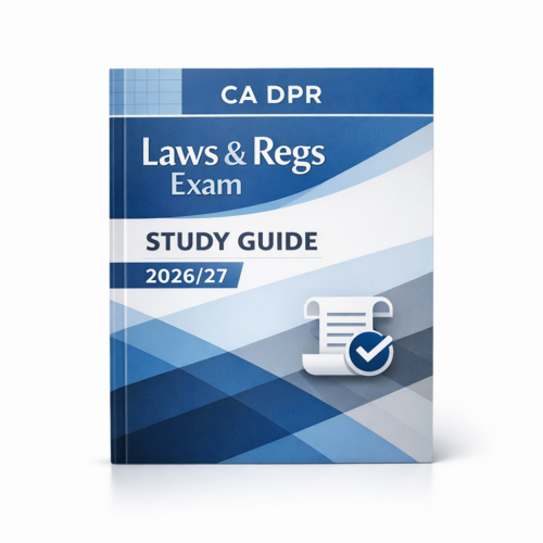 2026–2027 CA DPR Laws & Regulations Exam