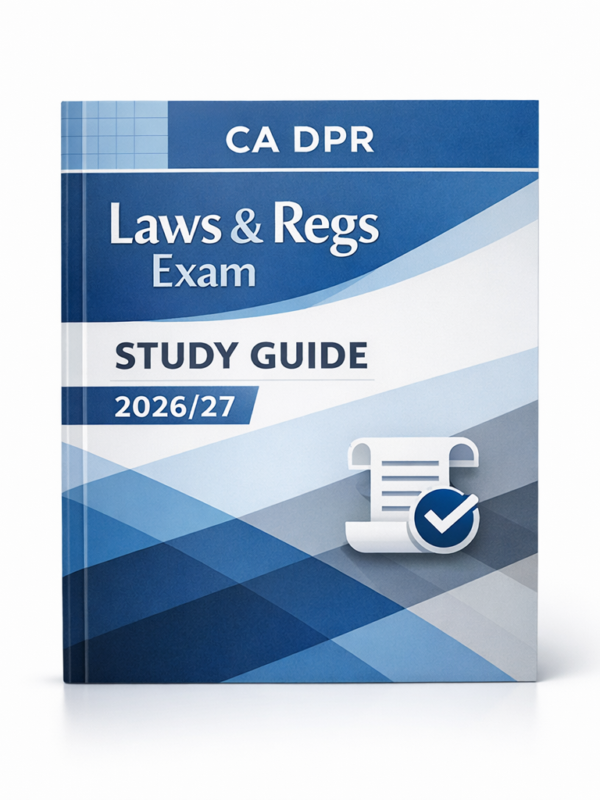 2026–2027 CA DPR Laws & Regulations Exam