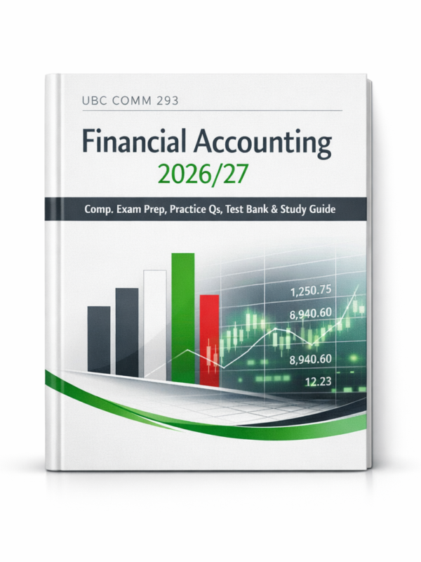 UBC COMM 293 Financial Accounting