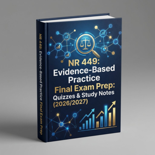 NR 449 Evidence-Based Practice Final Exam Prep 2026/2027 | Quizzes & Study Notes