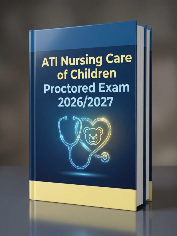 A highly realis (1) ATI Nursing Care of Children Proctored Exam 2026/2027 Complete Review & Questions