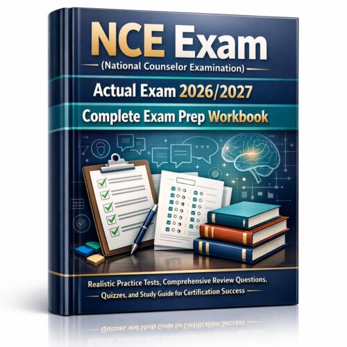 A polished 3D b (10) NCE Exam (National Counselor Examination) 2026/2027 Complete Exam Prep Workbook