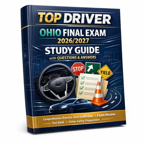 A polished 3D b (29) Top Driver Ohio Final Exam 2026/2027 Study Guide with Practice Tests & Answers