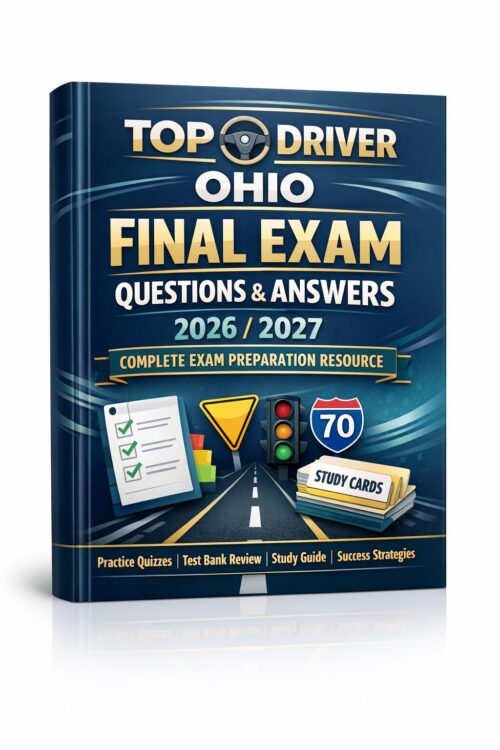 A polished 3D b (31) Top Driver Ohio Final Exam Questions & Answers 2026/2027 Complete Prep Resource
