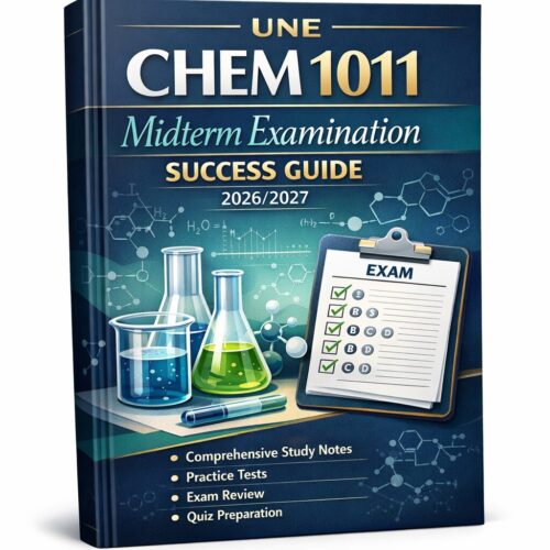 A polished 3D b (35) UNE CHEM 1011 Midterm Examination Success Guide 2026/2027 with Practice Tests