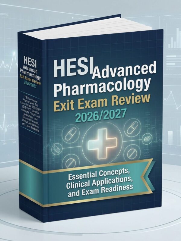 A polished 3D p (1) HESI Advanced Pharmacology Exit Exam Review 2026/2027: Concepts & Clinical Applications