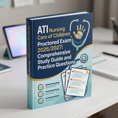 A polished 3D p ATI Nursing Care of Children Exam 2026/2027 Study Guide & Practice
