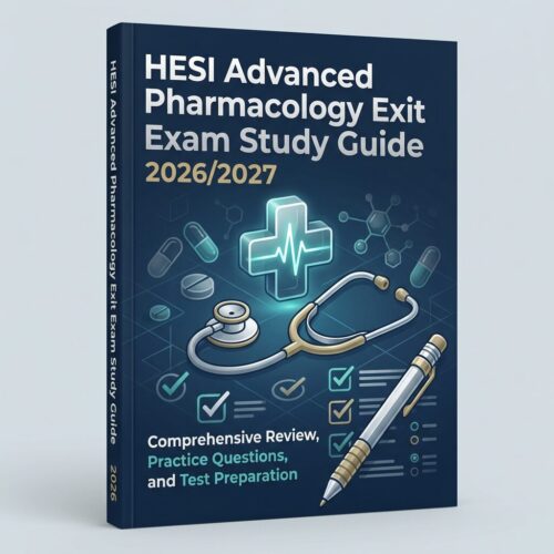 A polished 3D p (2) HESI Advanced Pharmacology Exit Exam 2026/2027 Complete Study Guide & Practice