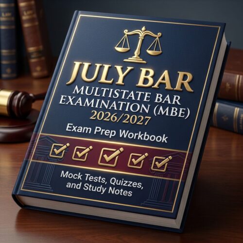 A polished 3D p (4) July Bar Multistate Bar Examination (MBE) 2026/2027 Exam Prep Workbook