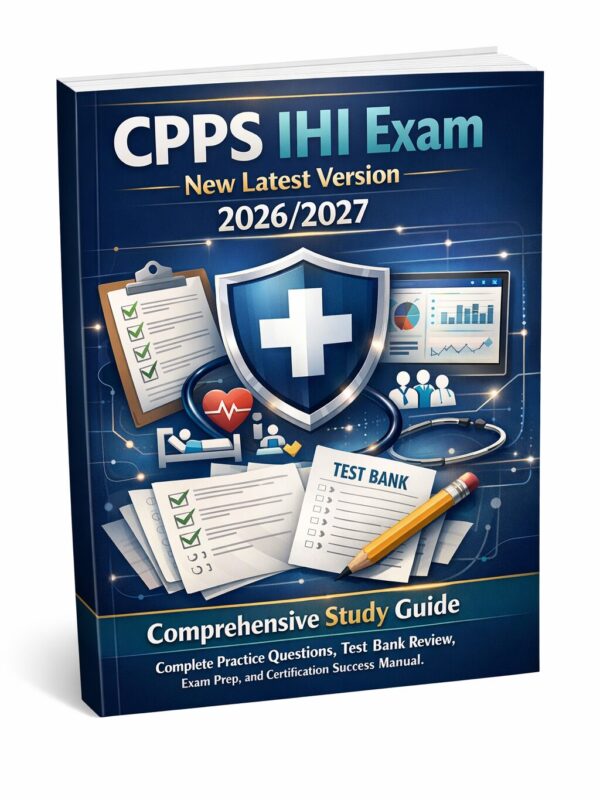 A polished 3D p CPPS IHI Exam Study Guide 2026/2027 with Practice Questions, Test Bank Review & Prep