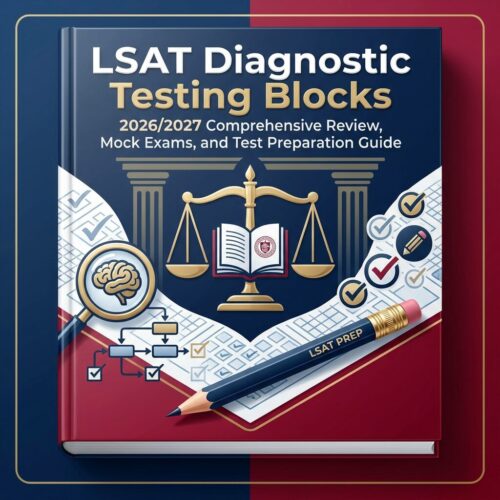 A polished 3D p (7) LSAT Diagnostic Testing Blocks 2026/2027 Comprehensive Review & Mock Exams