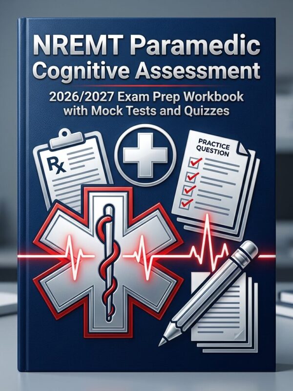 A polished 3D p (9) NREMT Paramedic Cognitive Assessment 2026/2027 Exam Prep Workbook