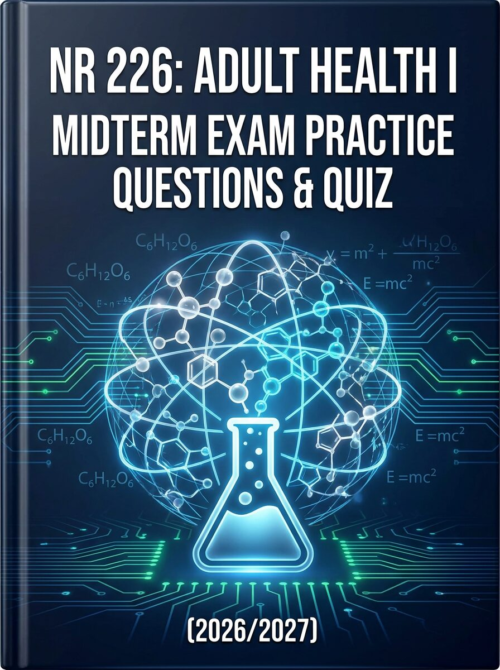 NR 226 Adult Health I Midterm Exam Practice Questions and Quiz 2026/2027
