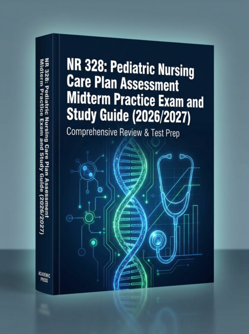 NR 328 Pediatric Nursing Care Plan Assessment Midterm Practice Exam and Study Guide 2026/2027