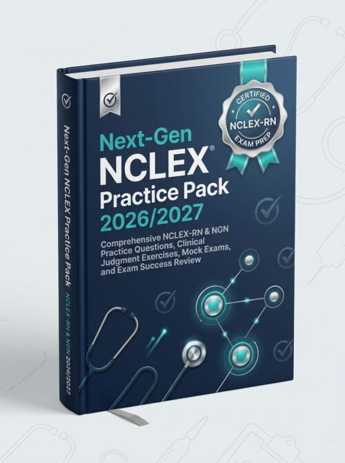 A premium 3D bo (12) Next-Gen NCLEX Practice Pack 2026/2027: NCLEX-RN & NGN Practice Questions, Clinical Judgment Exercises, Mock Exams, and Exam Success Review