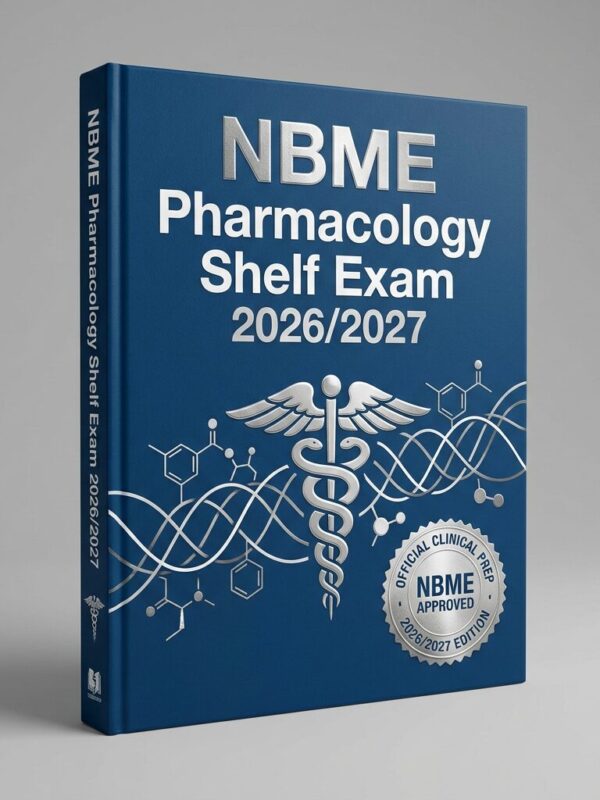 A premium 3D cl NBME Pharmacology Shelf Exam 2026/2027 Prep Workbook