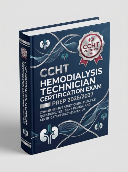 A premium 3D po (15) CCHT Hemodialysis Technician Certification Exam Prep 2026/2027: Comprehensive Study Guide, Practice Questions & Test Bank Review