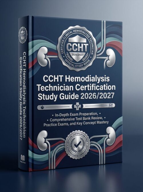 A premium 3D po (17) CCHT Hemodialysis Technician Certification Study Guide 2026/2027: In-Depth Exam Preparation, Test Bank Review, Practice Exams & Key Concept Mastery