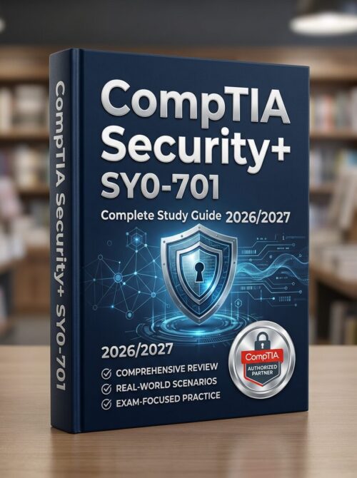 A premium 3D po (25) CompTIA Security+ SY0-701 Complete Study Guide 2026/2027: Test Bank, Practice Exams, and Certification Preparation