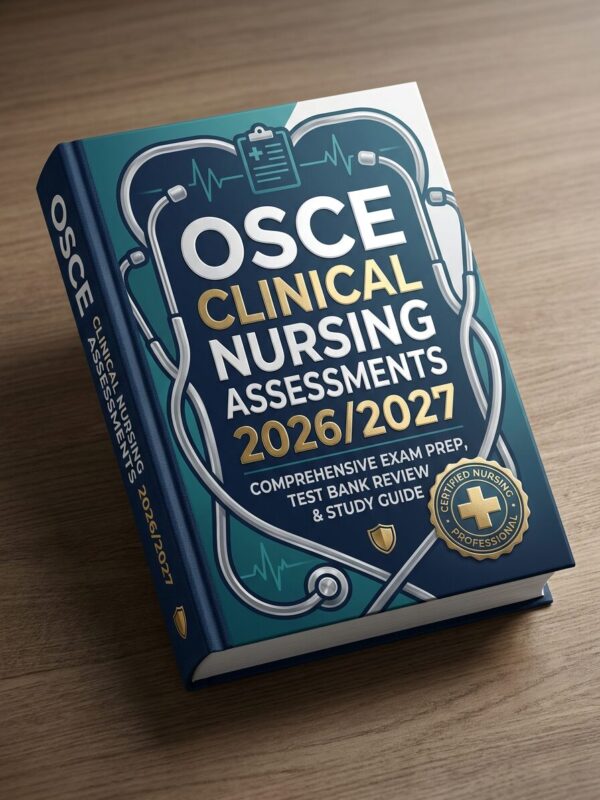 A premium 3D po (33) OSCE Clinical Nursing Assessments 2026/2027: Comprehensive Exam Prep, Test Bank Review & Study Guide