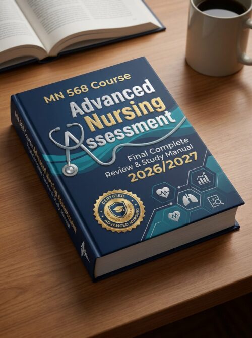 A premium 3D po (62) MN 568 Advanced Nursing Assessment Final Complete Review 2026/2027
